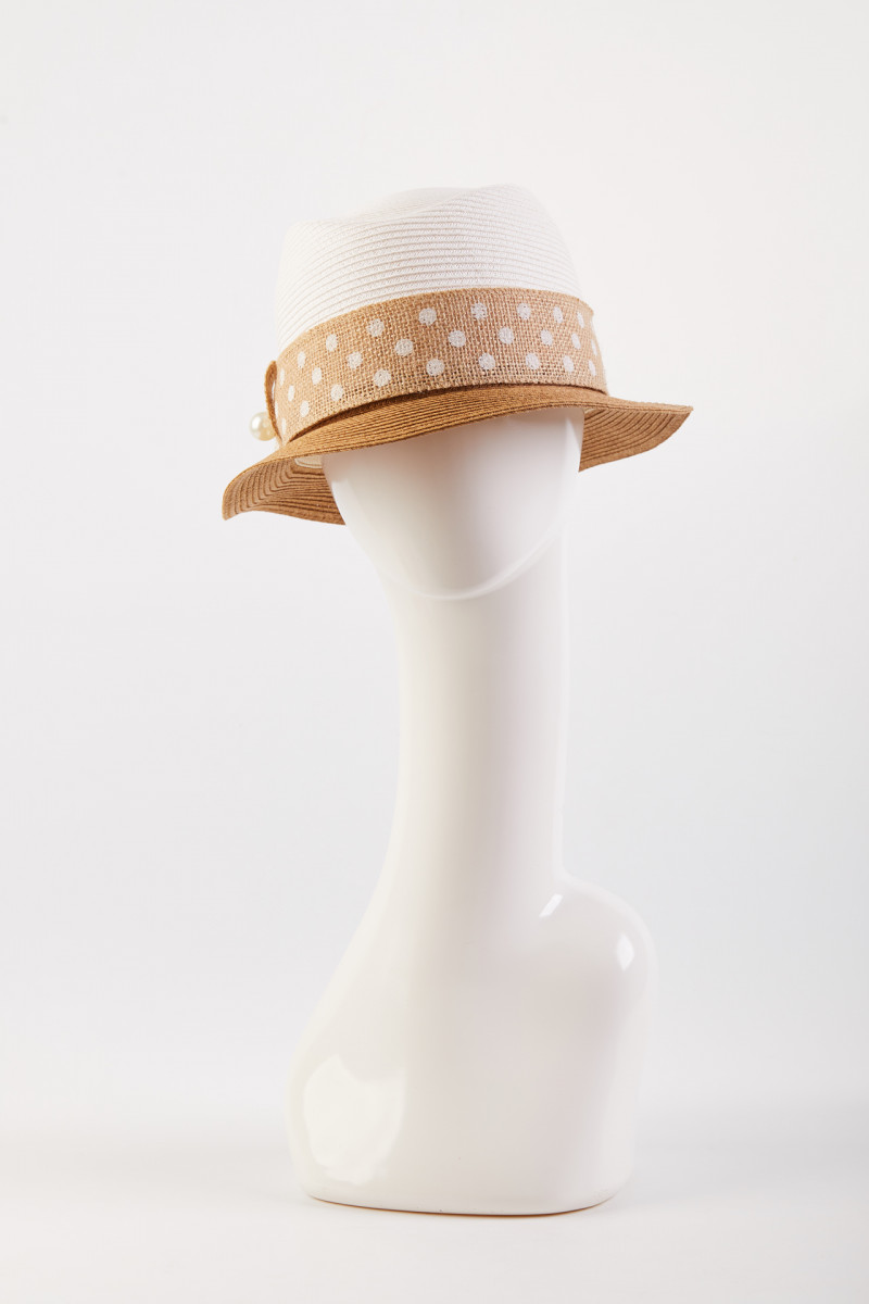 Шляпа, Соломка, цвет – Белый, арт – 099972