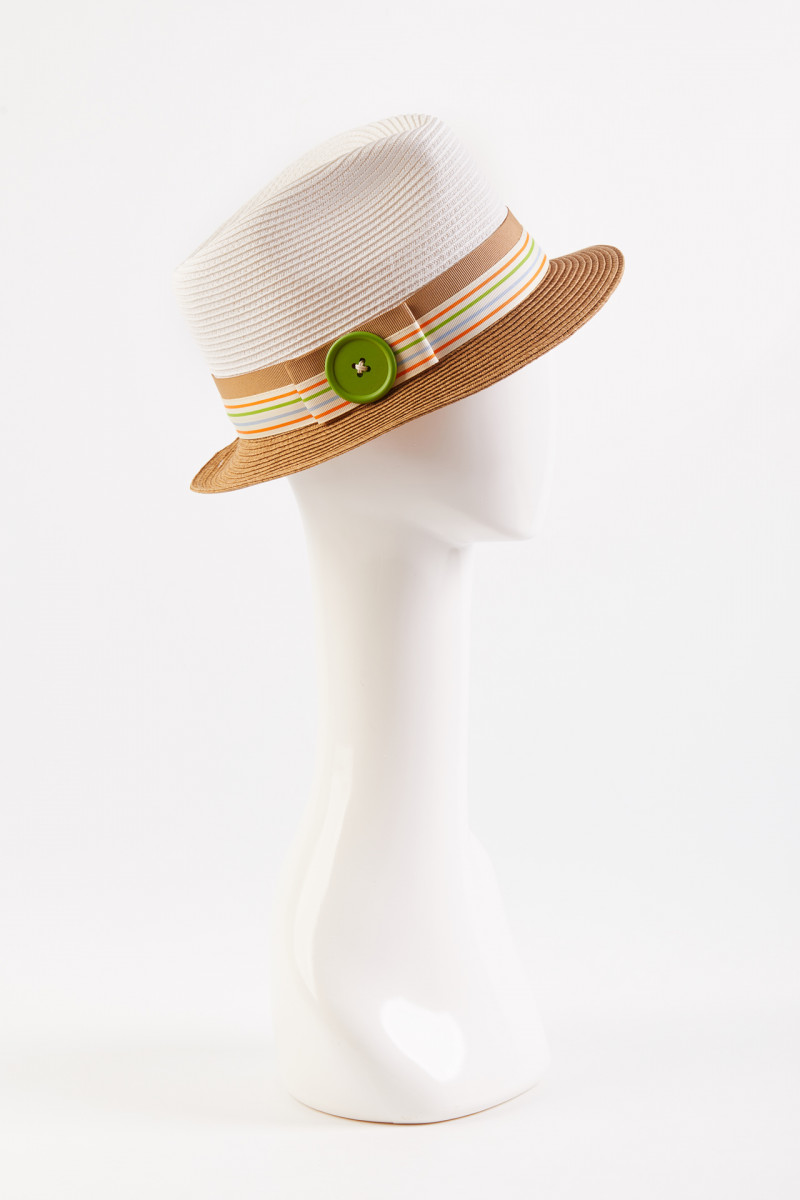 Шляпа, Соломка, цвет – Белый, арт – 099977