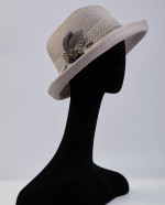Шляпа, Соломка-шелк, цвет – Серый, арт – 095679