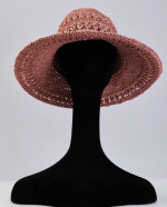Шляпа, ПЭ, цвет-Пудра, арт -100028