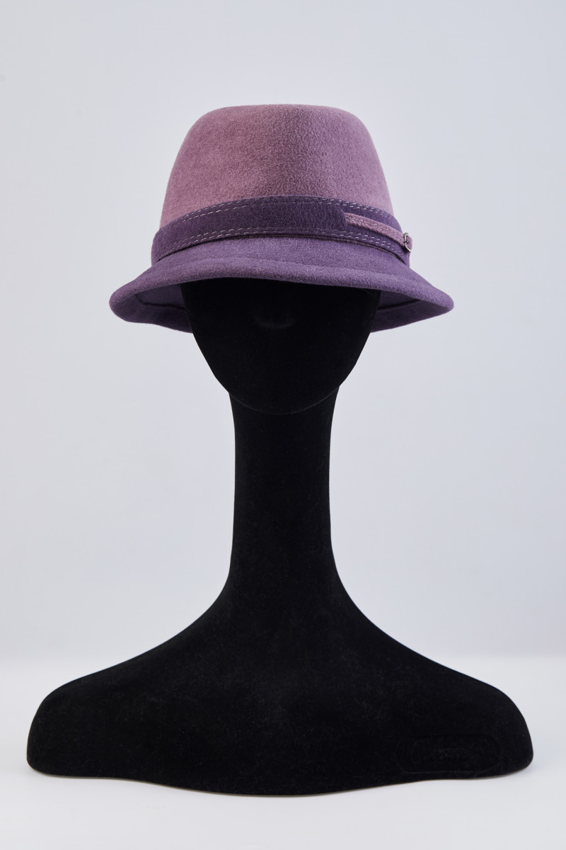 Шляпа, Велюр, цвет-Фиолетовый, арт -099241